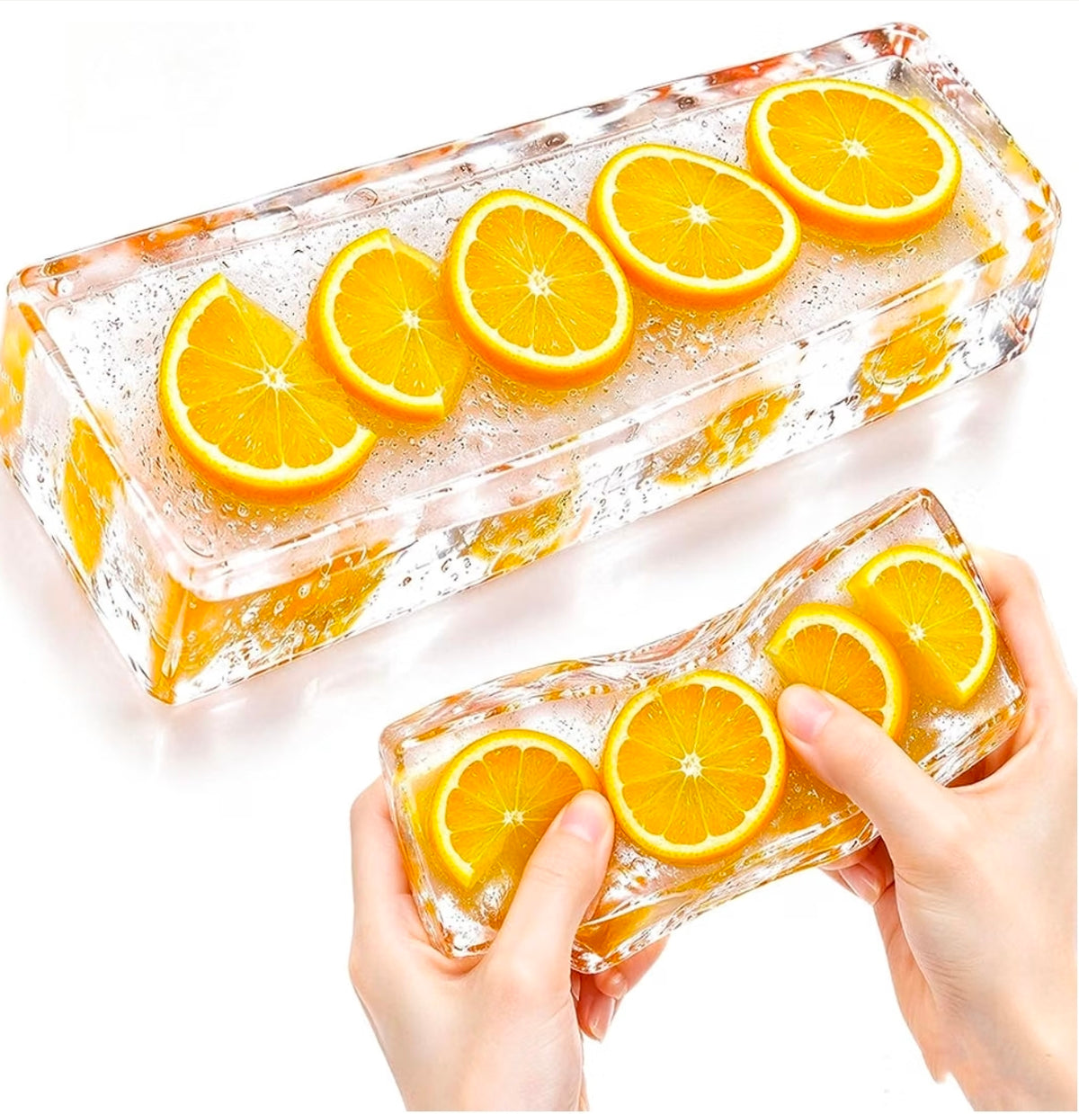 Crunchy Butter Squishy Asmr Bead Filled, People Over 14 Years Old Jelly Texture,Orange Shape, Transparent Design, Squeeze Ball, Bead Filled Stress Relief Toy (Style-C)