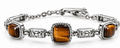 Tigers Eye 12.65 ctw Bracelet in Stainless Steel (7 Inch)
