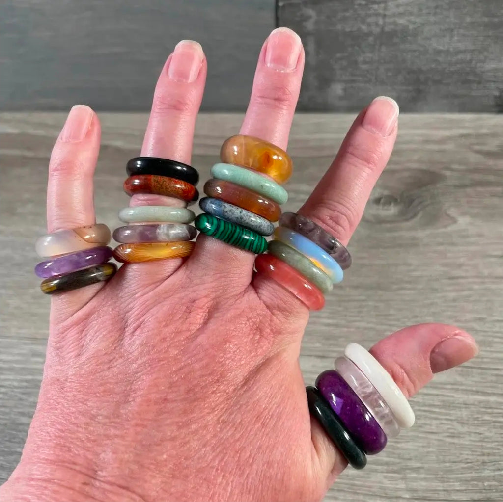 Assorted gemstone ring